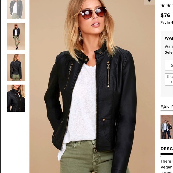 Lulus Jackets & Blazers - lulus leather jacket